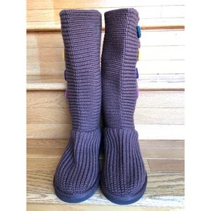 NEW UGG AUSTRALIA Sweater Knit Boots Knee High Tall Boots Short Boot Booties